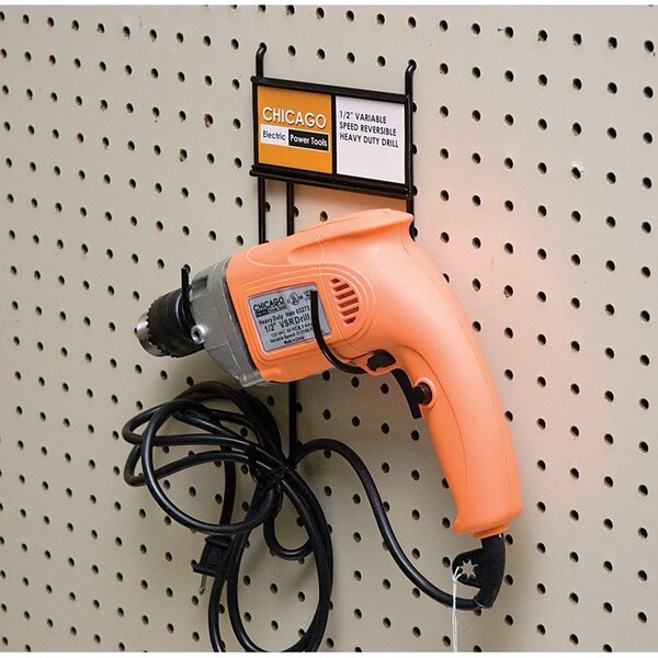 Southern Imperial 10 in. H X 6 in. W X 5 in. D Black Metal Power Drill Hanger Rack R-9011230 - main